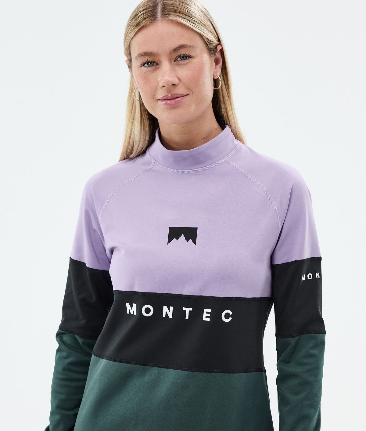 Montec Alpha W Base Layer Top Women Faded Violet/Black/Dark Atlantic