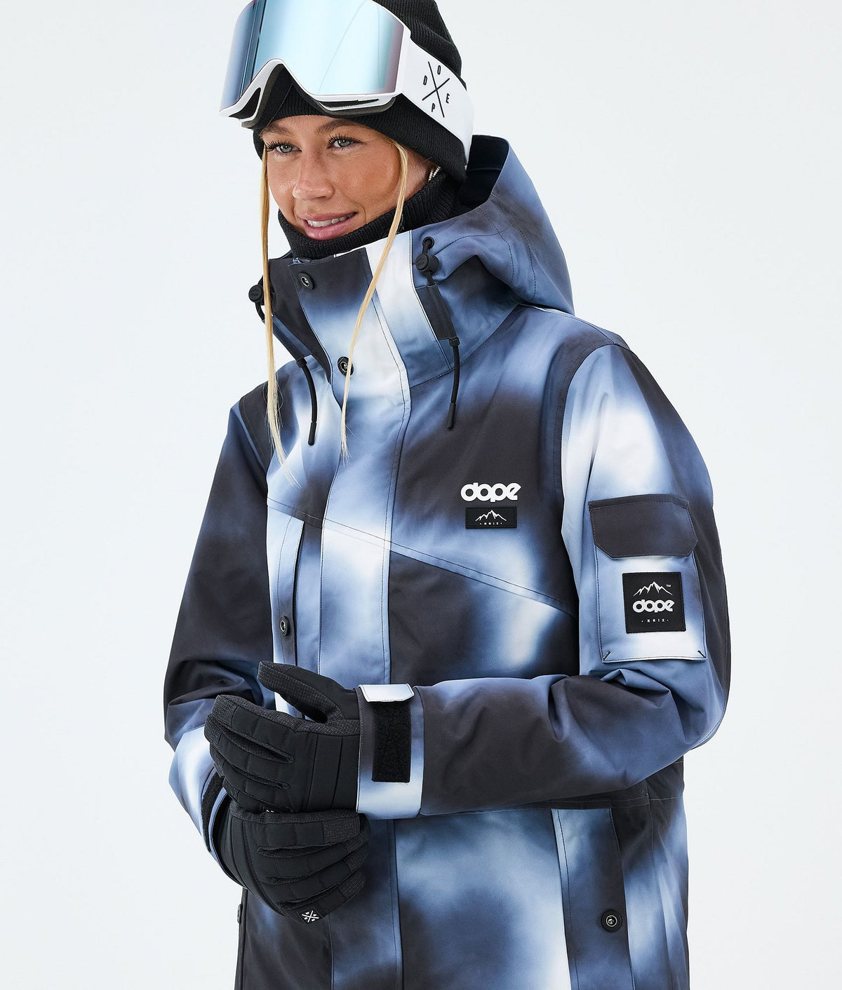 Dope Adept W Snowboard Jacket Women Dark Blue Tiedye