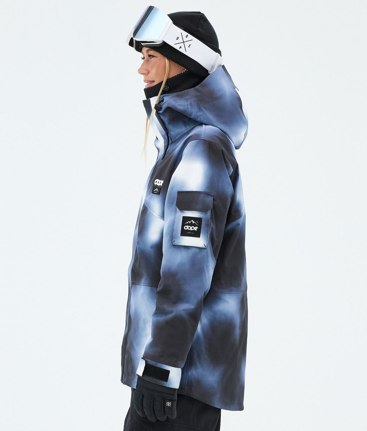 Dope Adept W Snowboard Jacket Women Dark Blue Tiedye