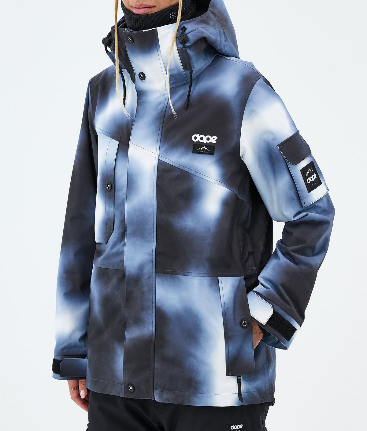 Dope Adept W Snowboard Jacket Women Dark Blue Tiedye