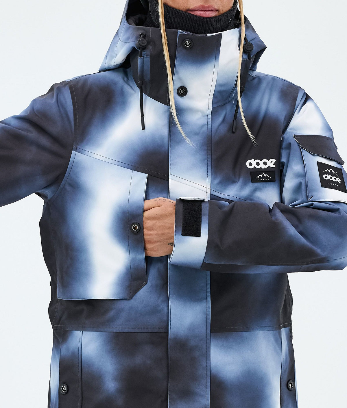 Dope Adept W Snowboard Jacket Women Dark Blue Tiedye