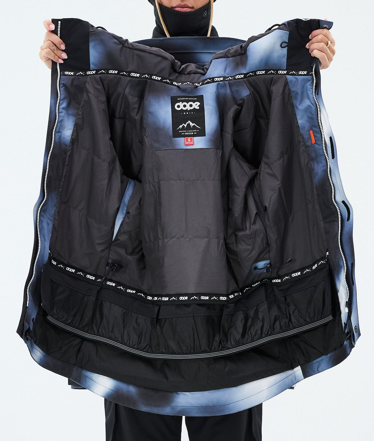 Dope Adept W Snowboard Jacket Women Dark Blue Tiedye