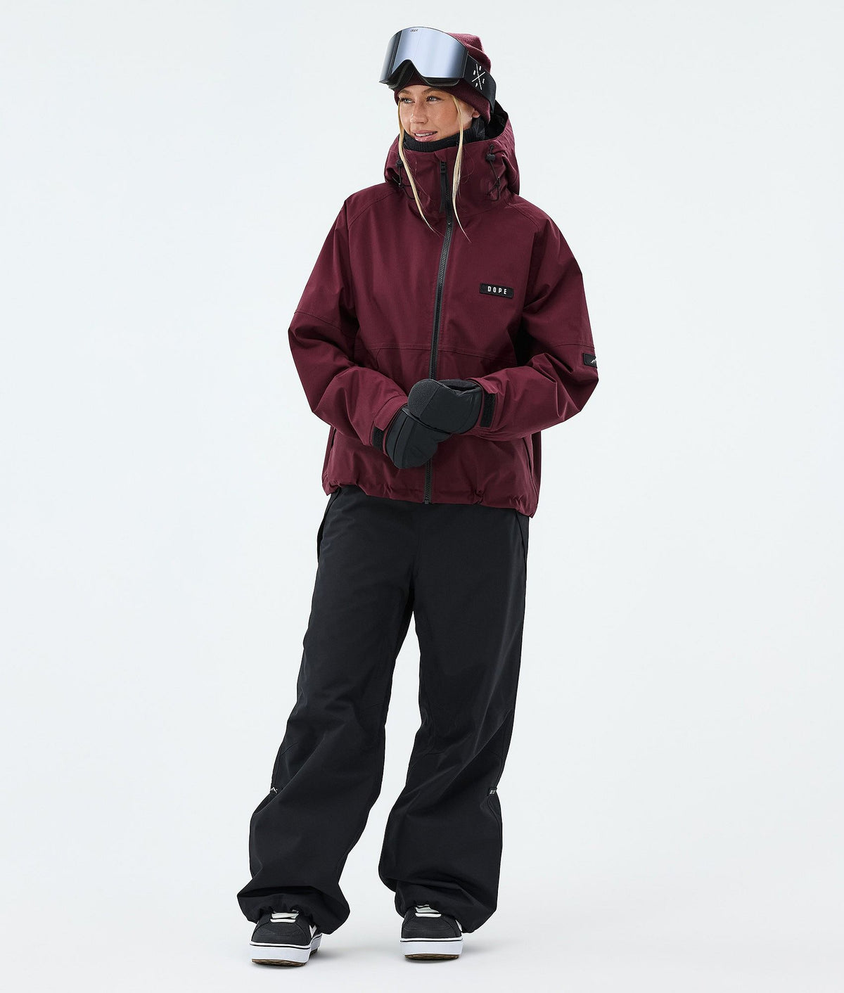 Dope Spartan W Snowboard Jacket Women Burgundy