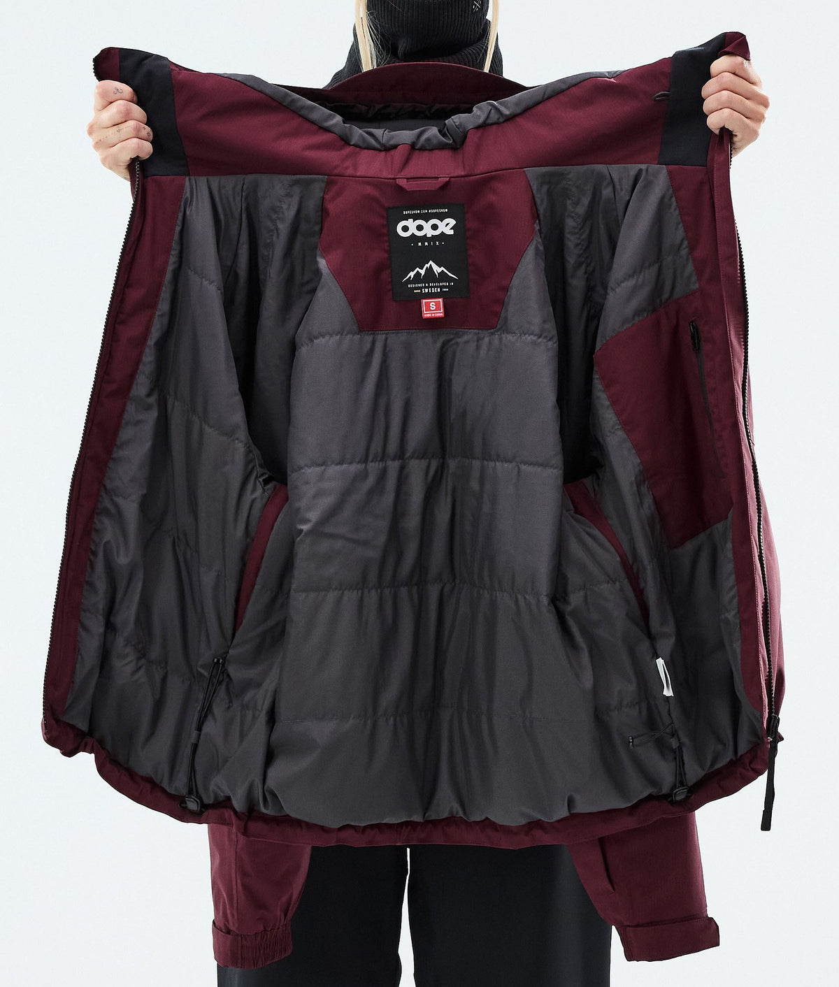 Dope Spartan W Snowboard Jacket Women Burgundy