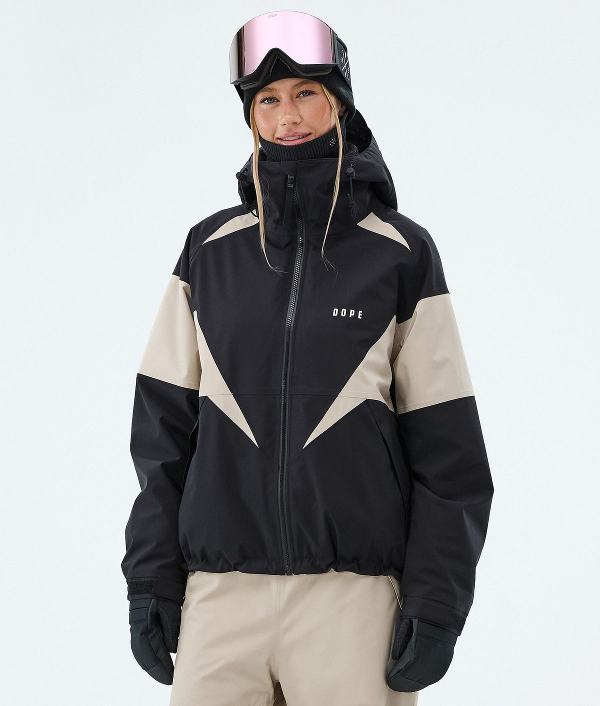 Dope Spartan W Snowboard Jacket Women Spike Black/Sand