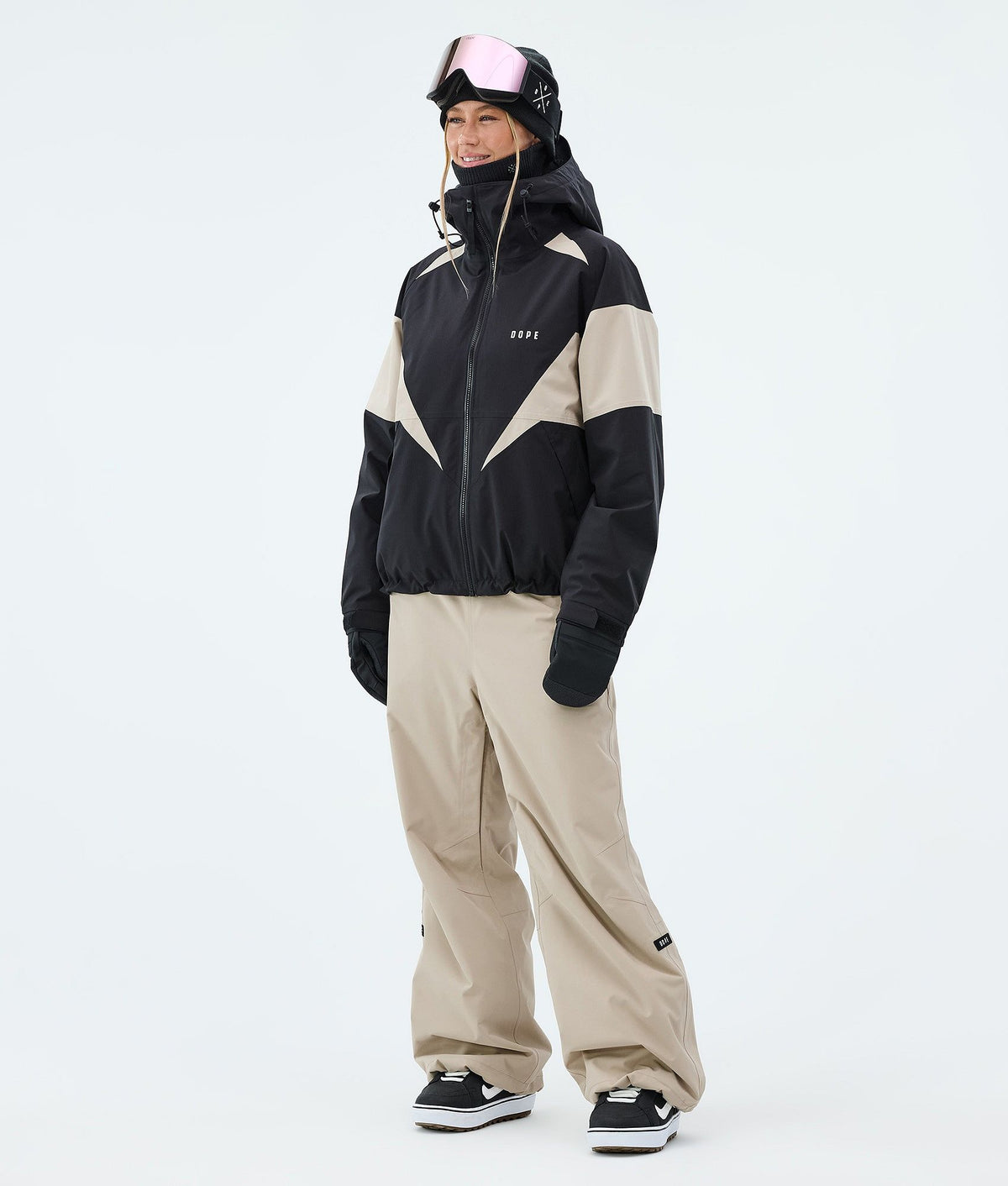 Dope Spartan W Snowboard Jacket Women Spike Black/Sand