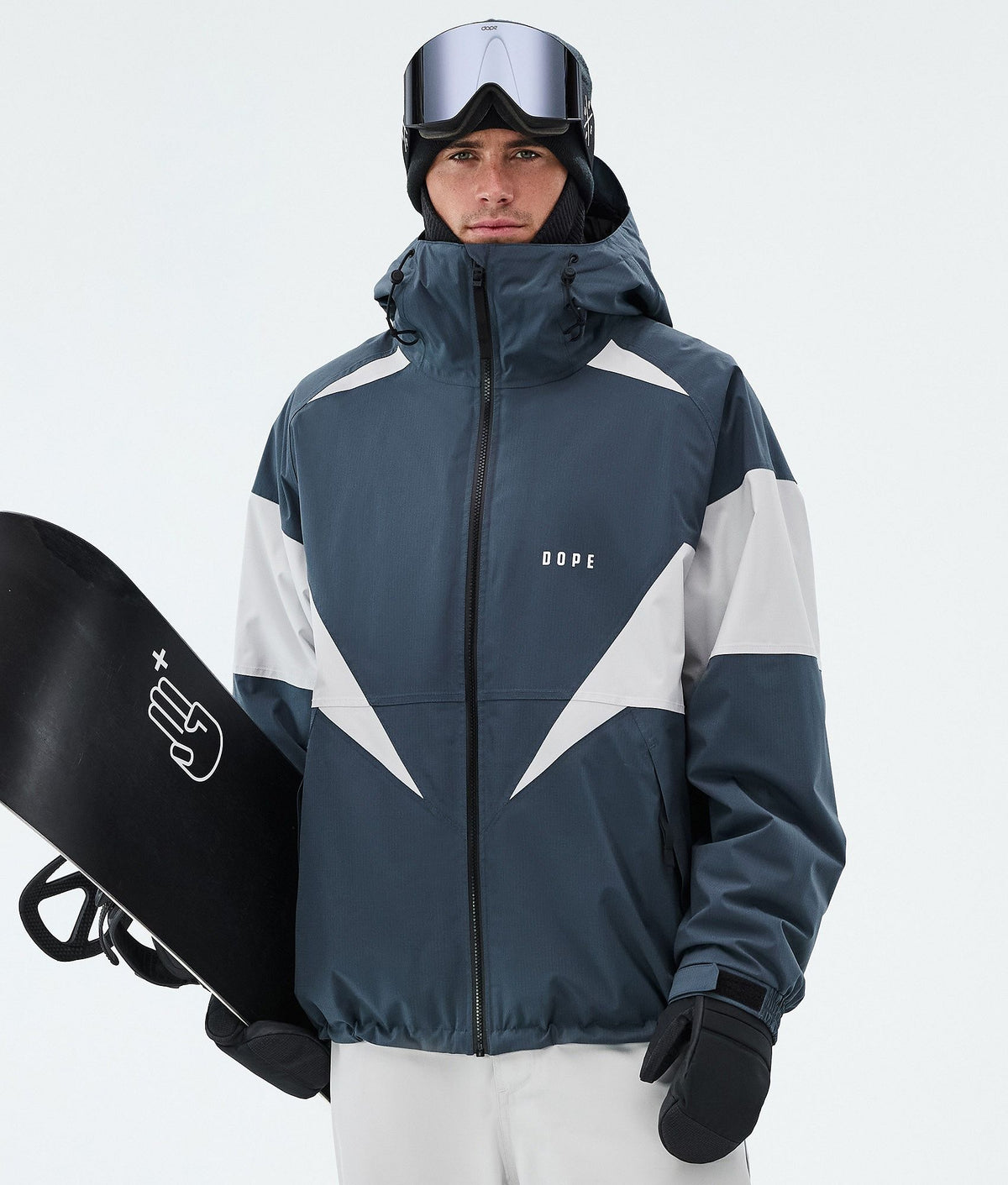 Dope Spartan Snowboard Jacket Men Spike Metal Blue/Light Grey