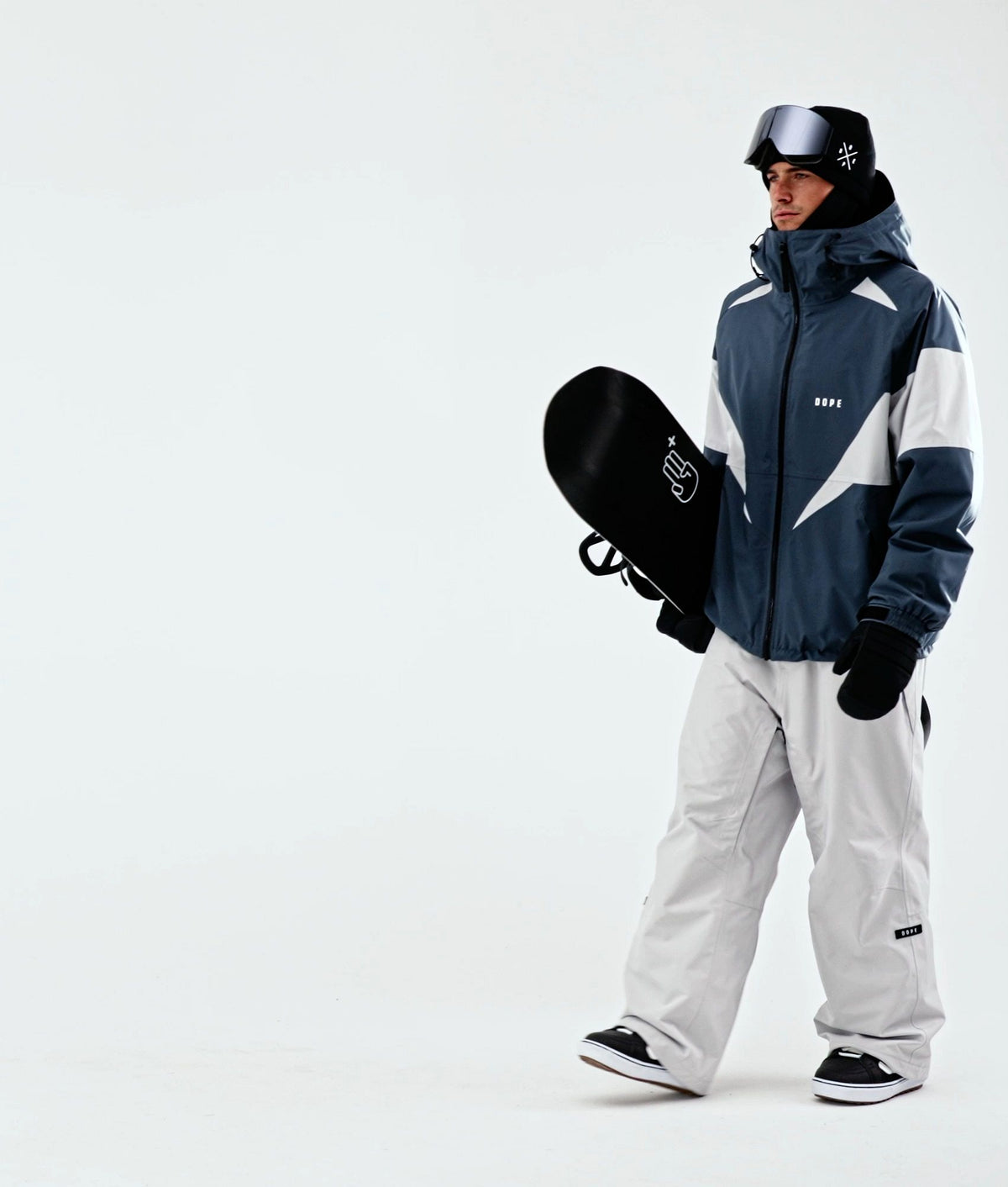 Dope Spartan Snowboard Jacket Men Spike Metal Blue/Light Grey