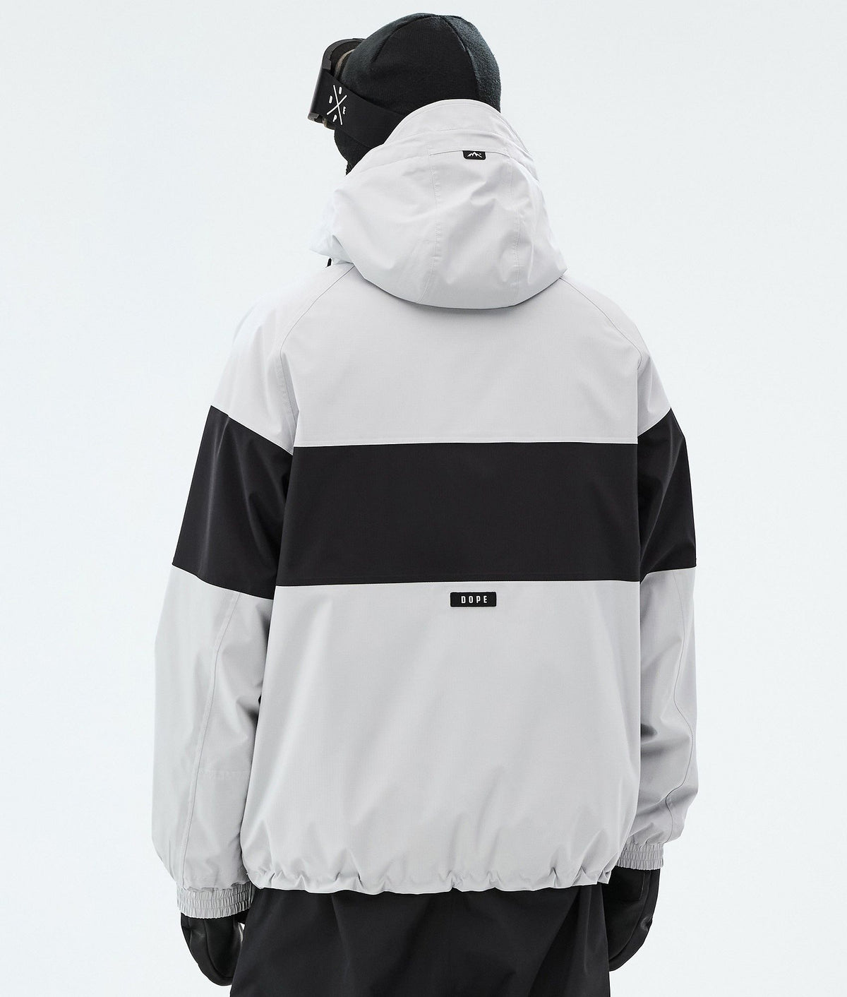 Dope Spartan Snowboard Jacket Men Stripe Light Grey/Black