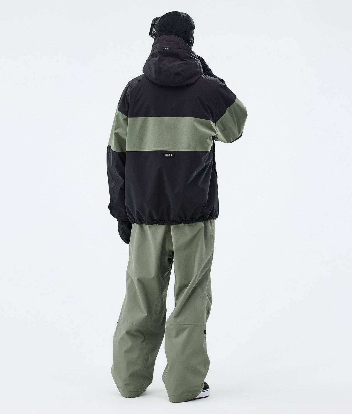 Dope Spartan Snowboard Jacket Men Stripe Black/Moss Green
