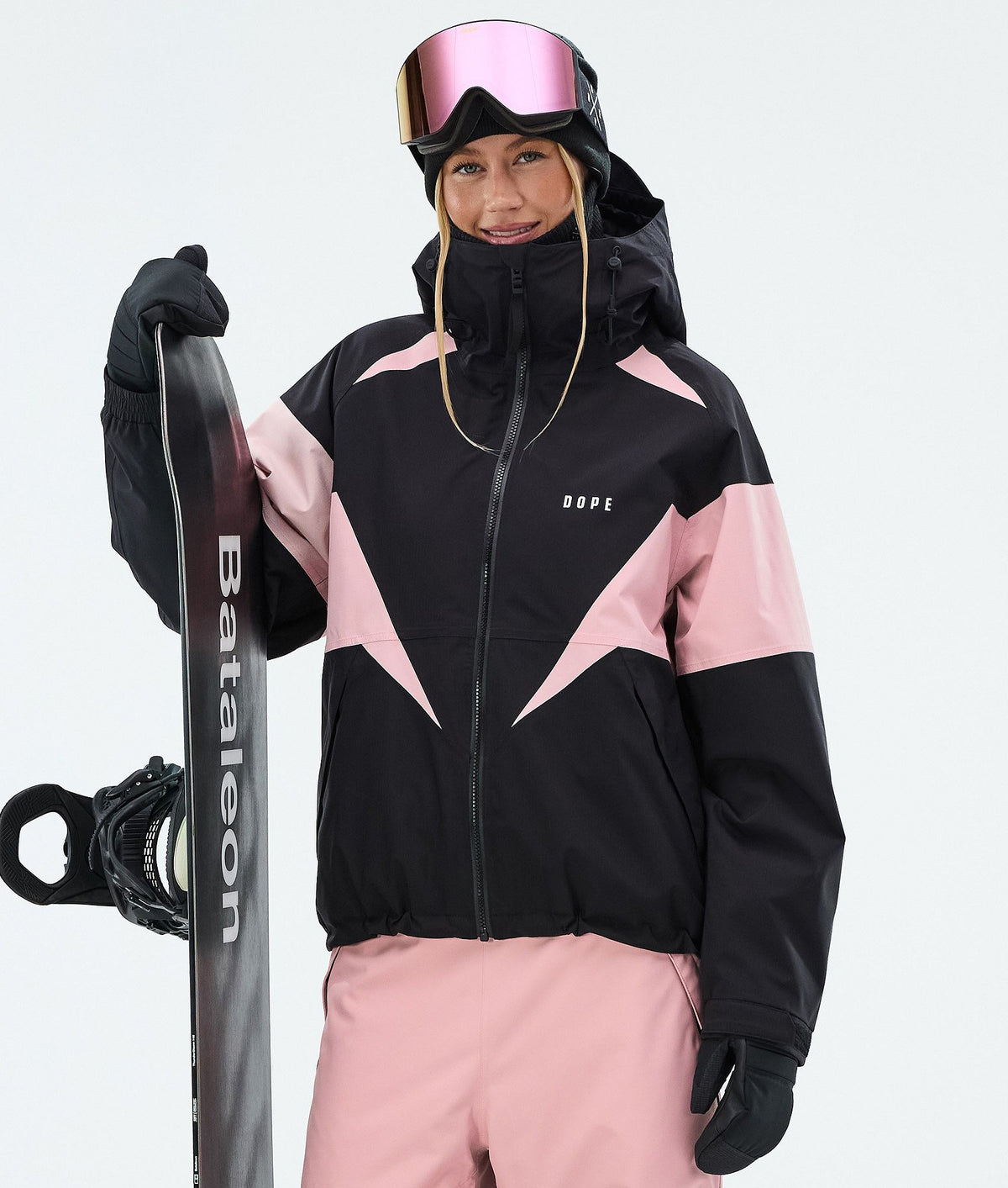 Dope Spartan W Snowboard Jacket Women Spike Black/Soft Pink