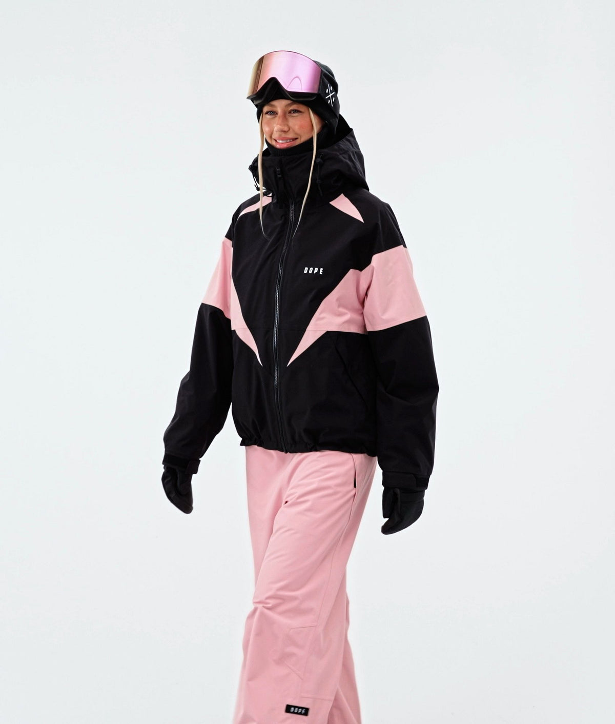 Dope Spartan W Snowboard Jacket Women Spike Black/Soft Pink