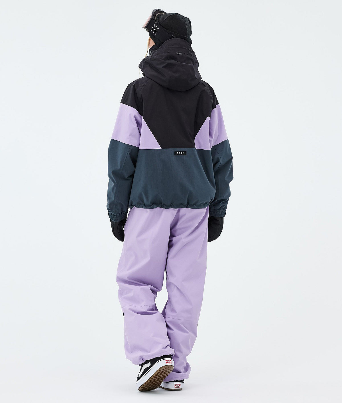 Dope Spartan W Snowboard Jacket Women Sport Black/Faded Violet/Metal Blue