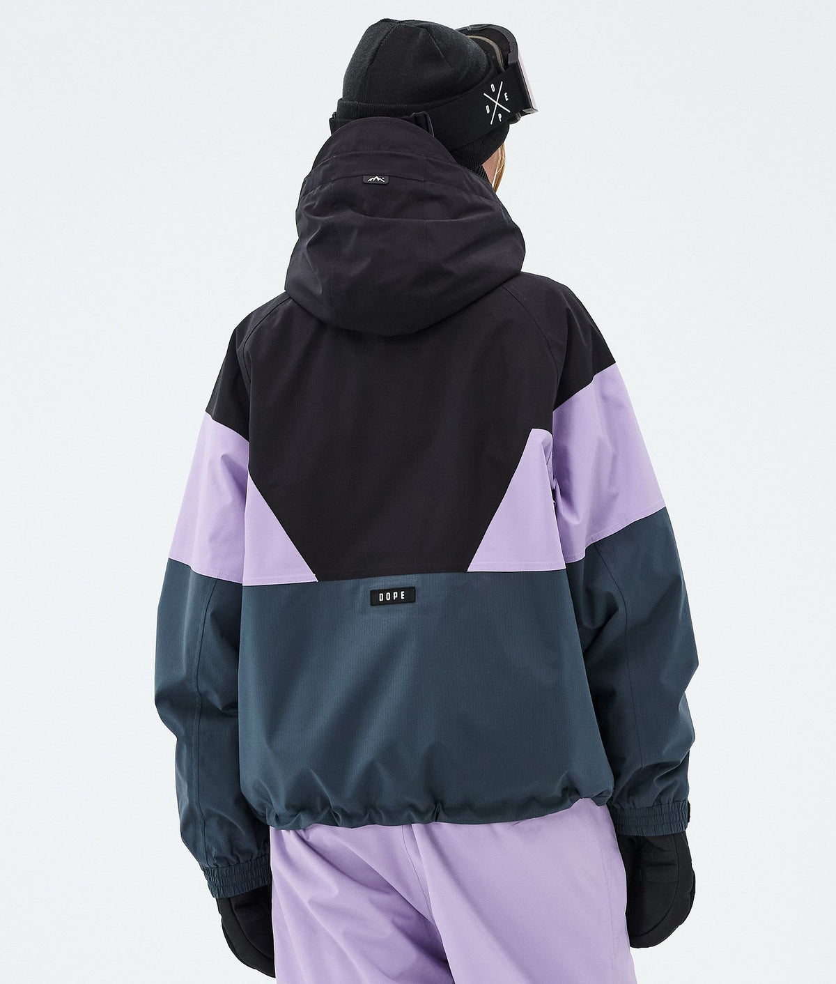 Dope Spartan W Snowboard Jacket Women Sport Black/Faded Violet/Metal Blue