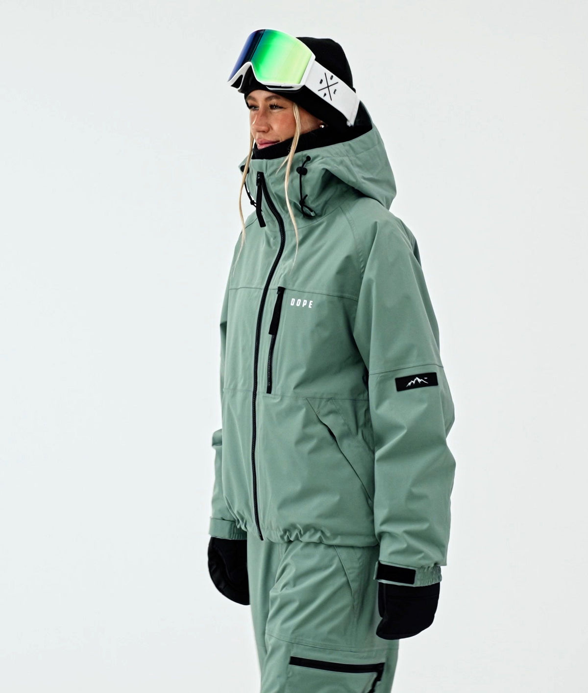 Dope Apex W Snowboard Jacket Women Faded Green