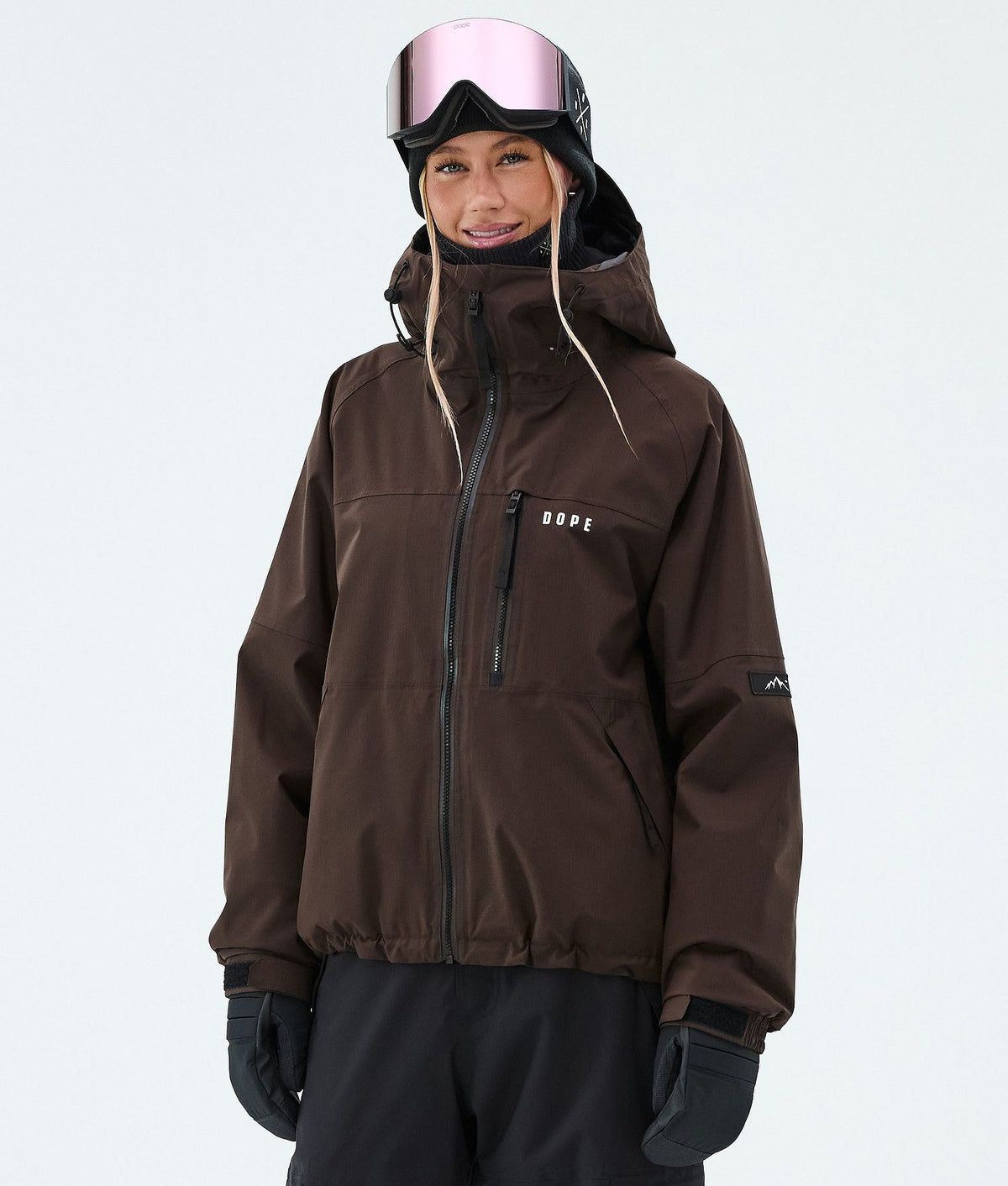 Dope Apex W Snowboard Jacket Women Dark Brown