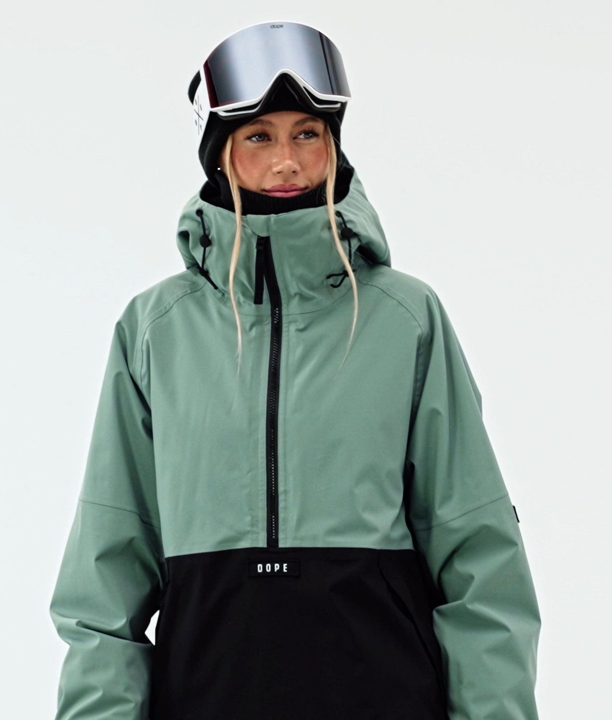Dope Arnok W Snowboard Jacket Women Faded Green/Black