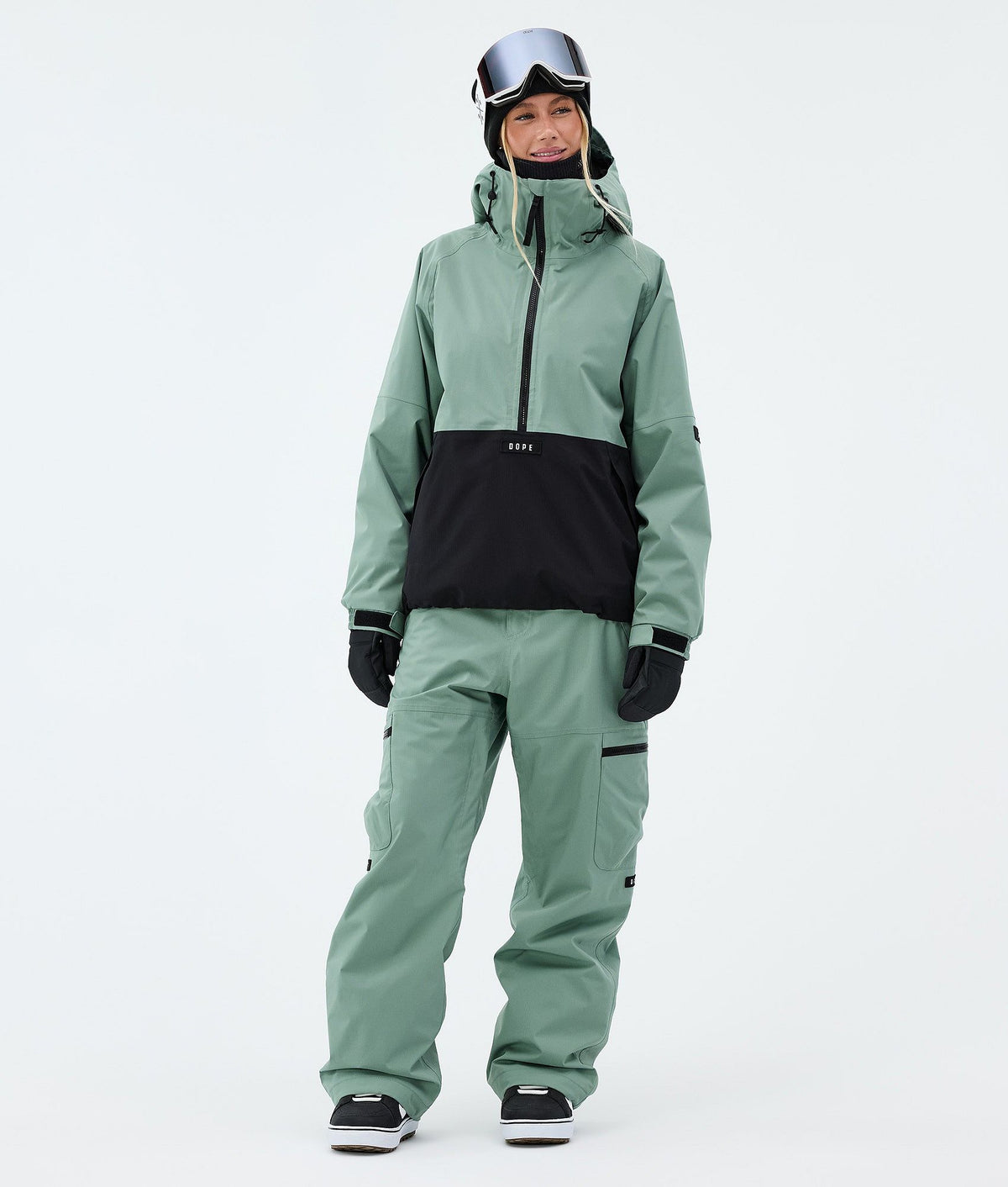 Dope Arnok W Snowboard Jacket Women Faded Green/Black