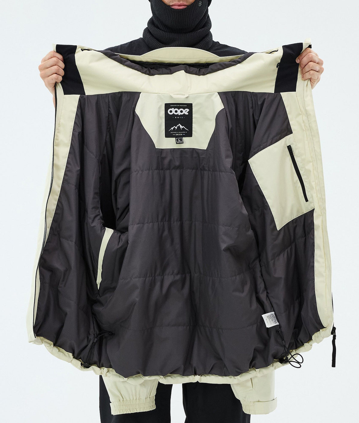 Dope Spartan Snowboard Jacket Men Spike Dirty White/Black