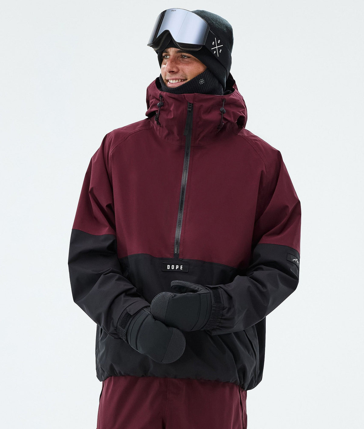 Dope Arnok Snowboard Jacket Men Burgundy/Black