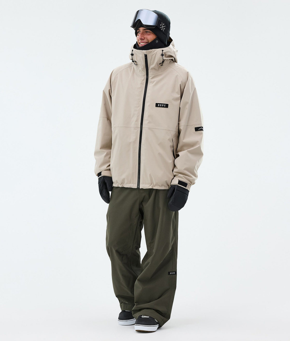 Dope Big Snowboard Pants Men Olive Green