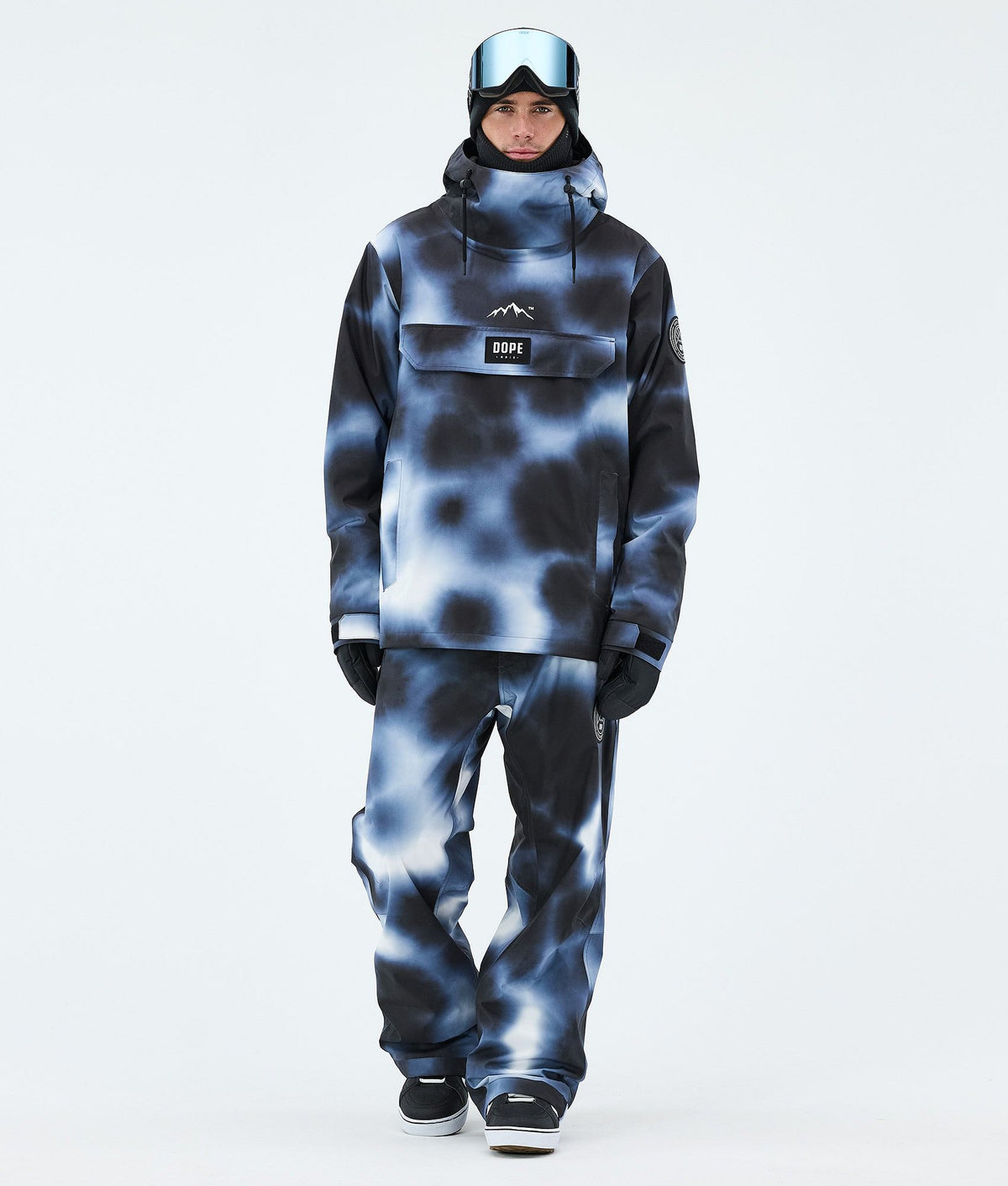 Dope Blizzard Snowboard Pants Men Dark Blue Tiedye
