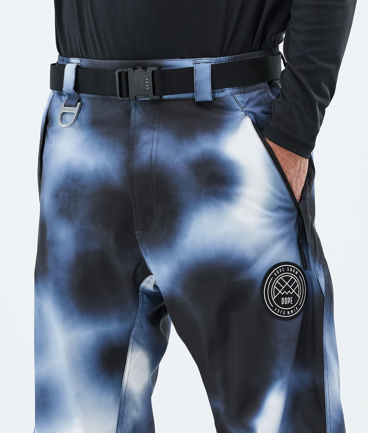Dope Blizzard Snowboard Pants Men Dark Blue Tiedye