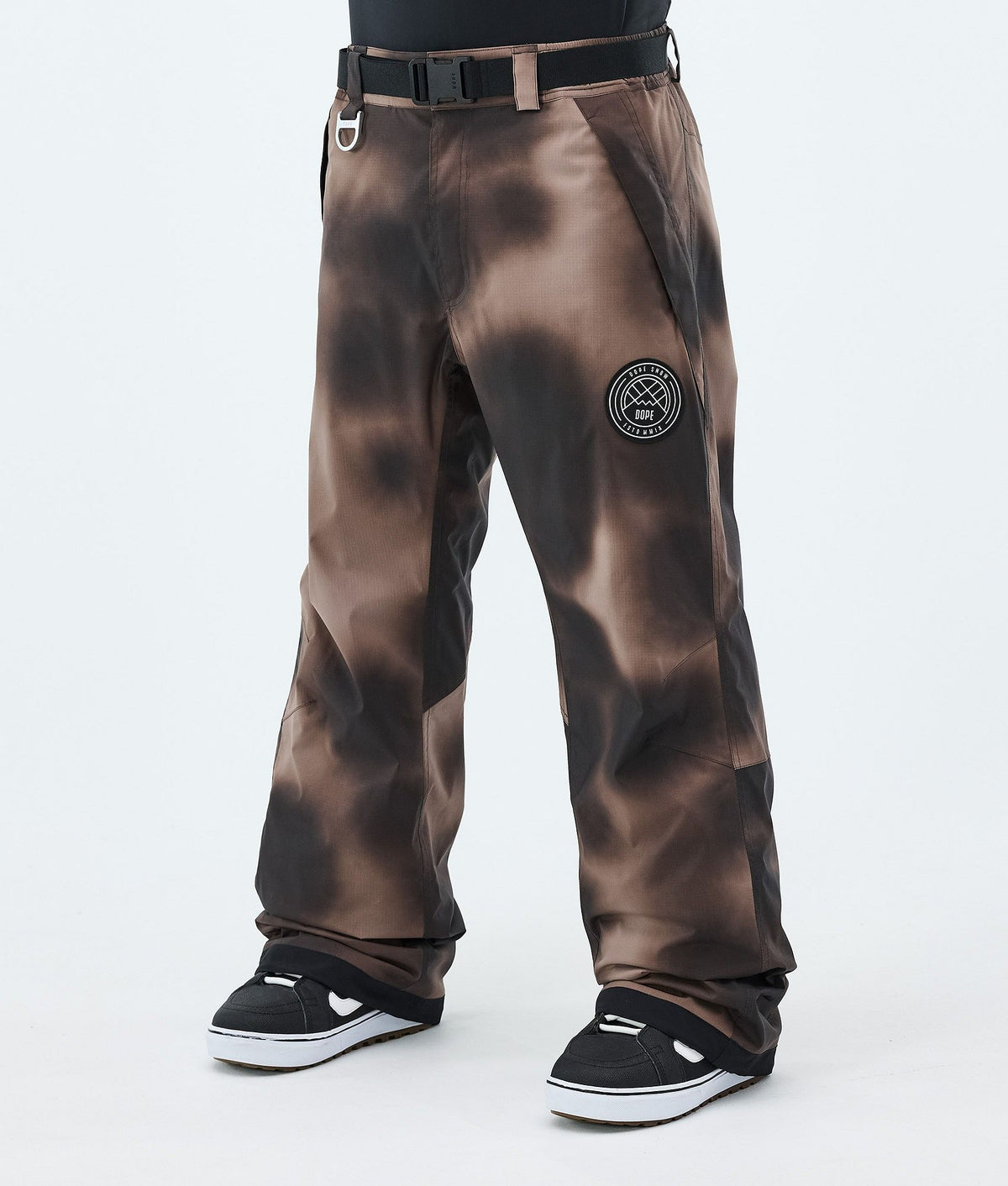 Dope Blizzard Snowboard Pants Men Brown Tiedye