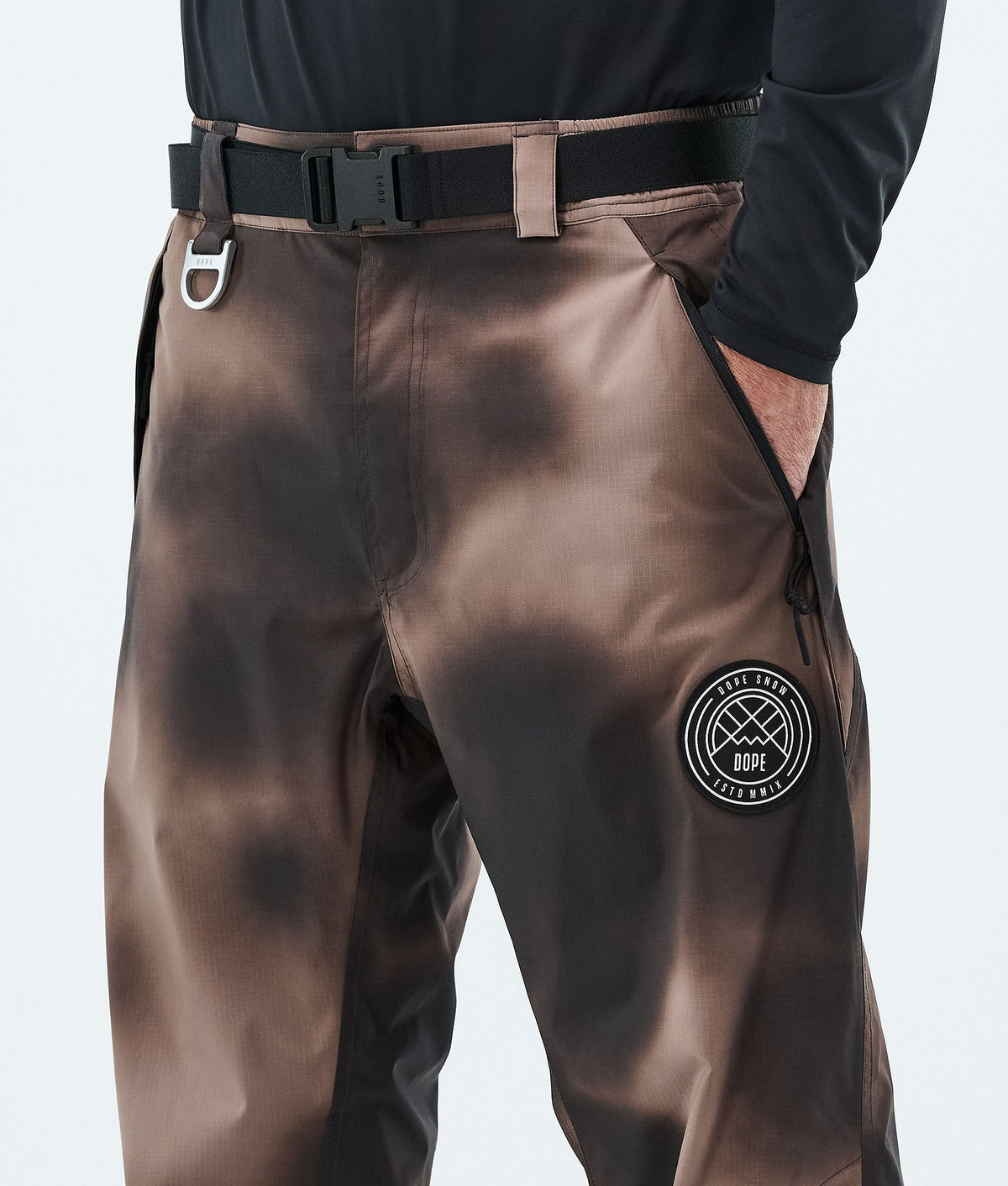 Dope Blizzard Snowboard Pants Men Brown Tiedye