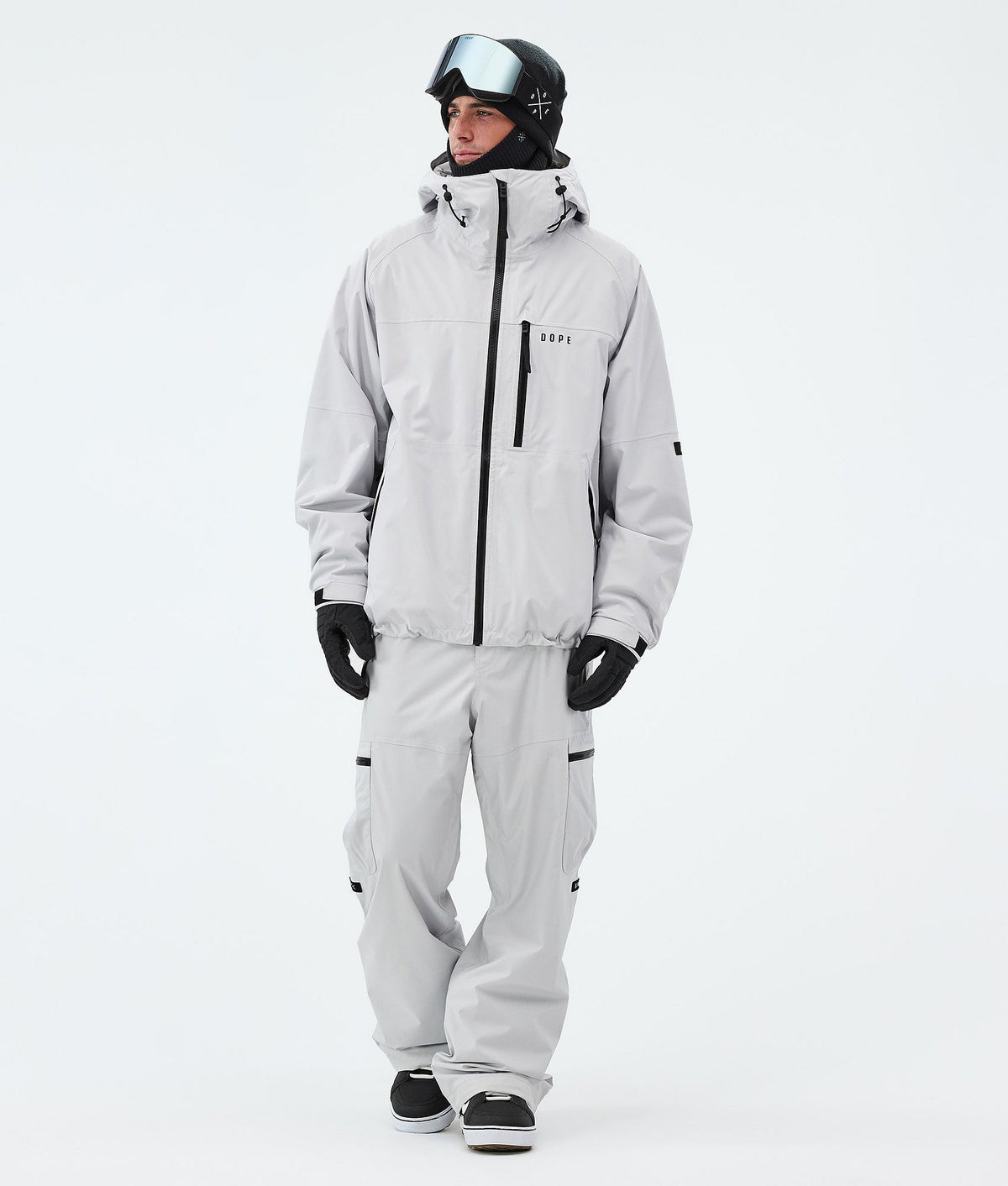 Dope Apex Snowboard Pants Men Light Grey