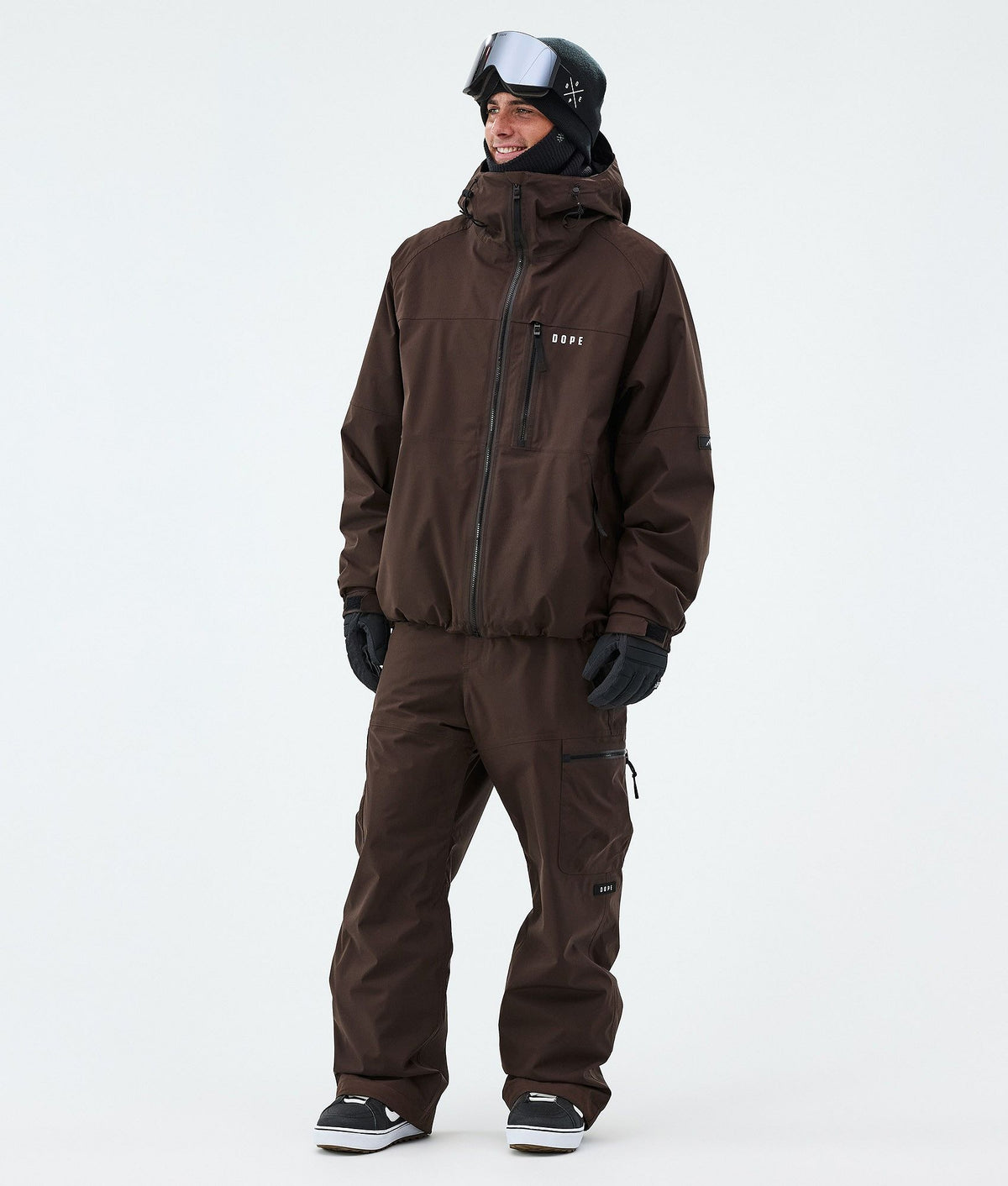Dope Apex Snowboard Pants Men Dark Brown