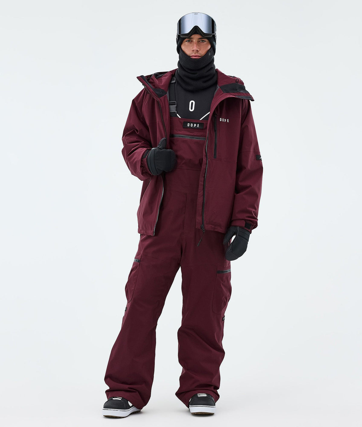 Dope Vertex Snowboard Pants Men Burgundy