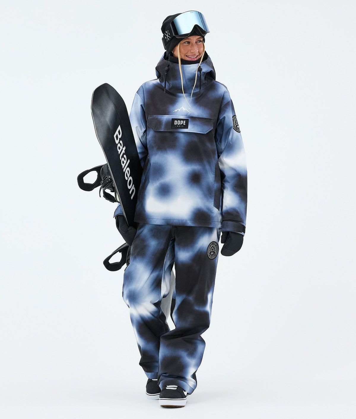Dope Blizzard W Snowboard Pants Women Dark Blue Tiedye