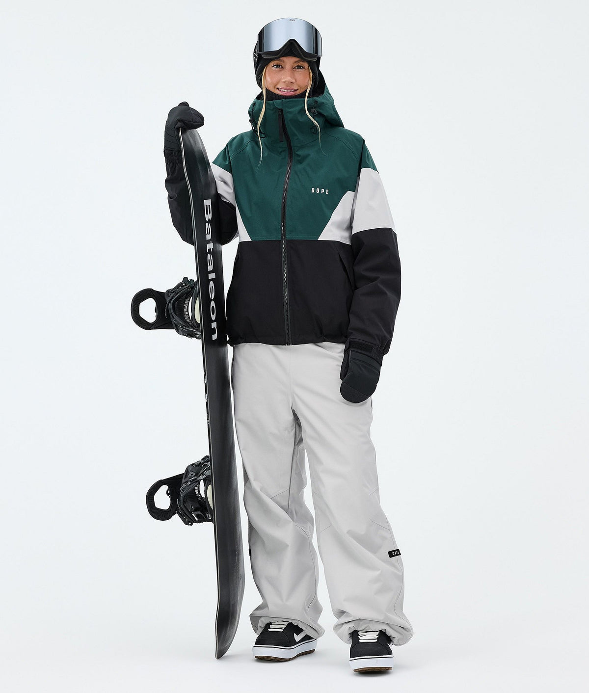 Dope Big W Snowboard Pants Women Light Grey