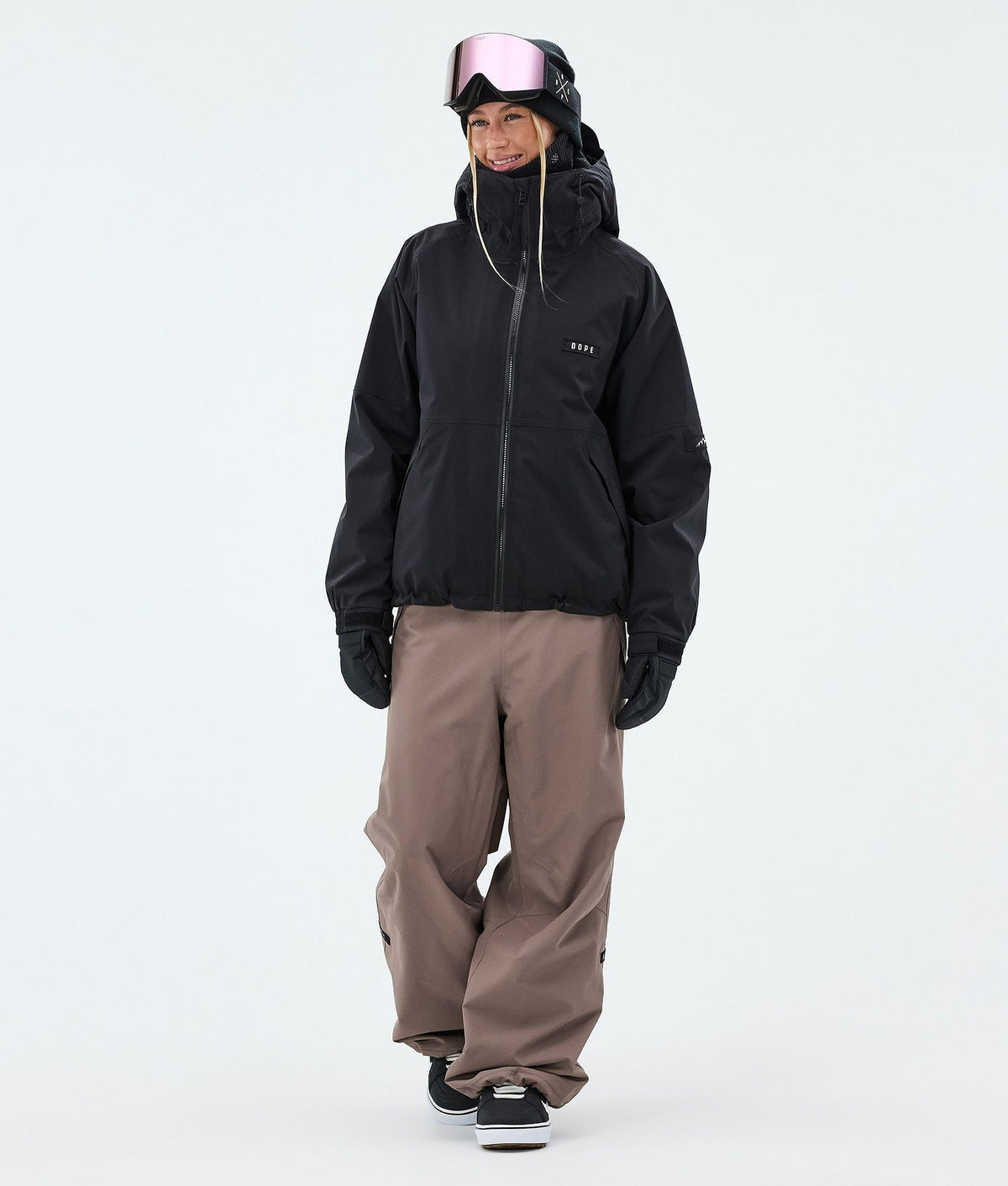 Dope Big W Snowboard Pants Women Walnut