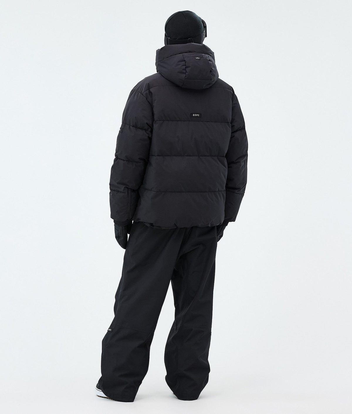 Dope Puffer Snowboard Jacket Men Black