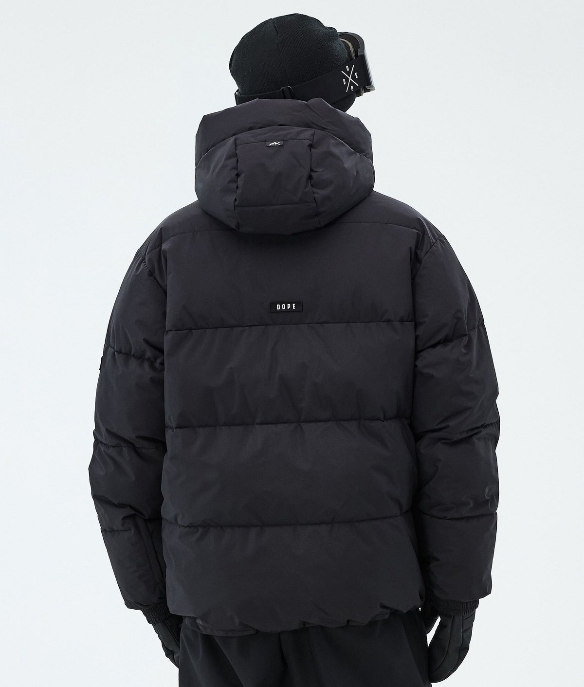 Dope Puffer Snowboard Jacket Men Black