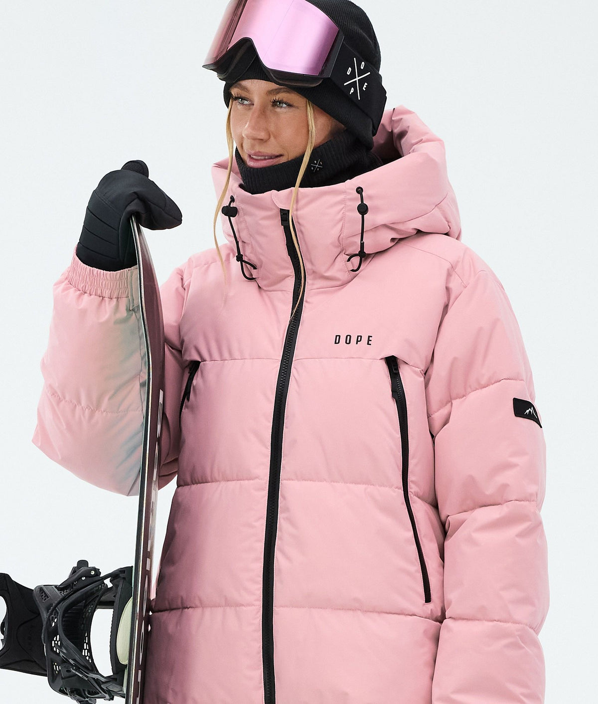 Dope Puffer W Snowboard Jacket Women Soft Pink