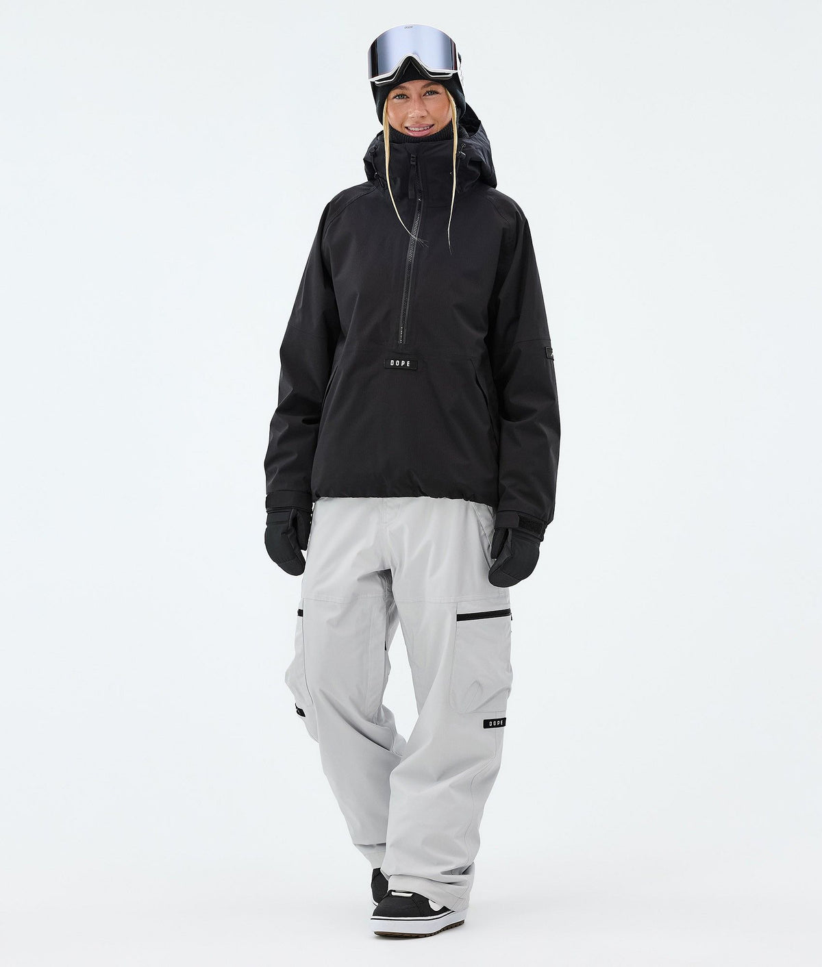 Dope Apex W Snowboard Pants Women Light Grey