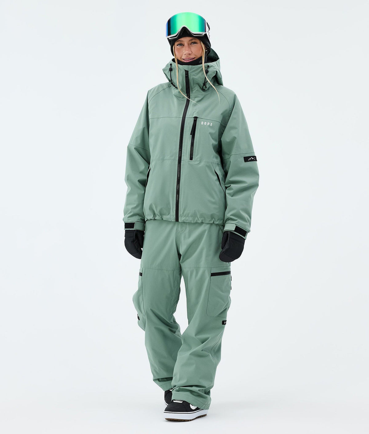 Dope Apex W Snowboard Pants Women Faded Green